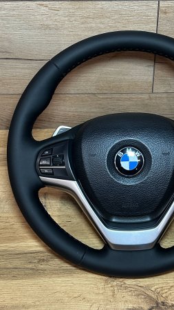 Перетяжка руля BMW 5 series натуральной кожей с сохранением обогрева