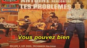 KARAOKE ANTOINE et les PROBLEMES . les contre élucubrations 1966  KARAOKE PASSION 51