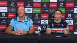 "The jersey deserves more than that" | Sharks press conference | Fox League