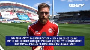 Před utkáním s týmem FK Jablonec