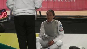 Sheffield 2011 - Women's Foil DE - Vezzali (ITA) 15 Varga (HUN) 7