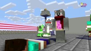 Анимация Майнкрафт! Школа монстров.  8 МЯЧЕЙ ДЛЯ ИГРЫ В БИЛЬЯРД! Minecraft Animation