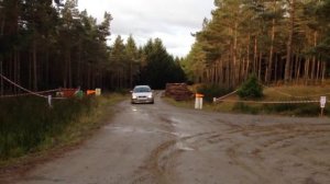 Volvo on a rally stage