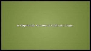 Chili sin carne Meaning