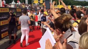 Felipe Nasr on red carpet autograph session Hungaroring 2016