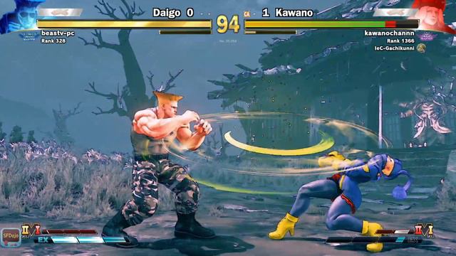 SFV Daigo (Guile) VS Kawano (Kolin) смотреть онлайн