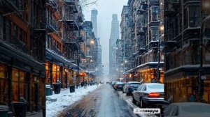 звуки природы метель и снег