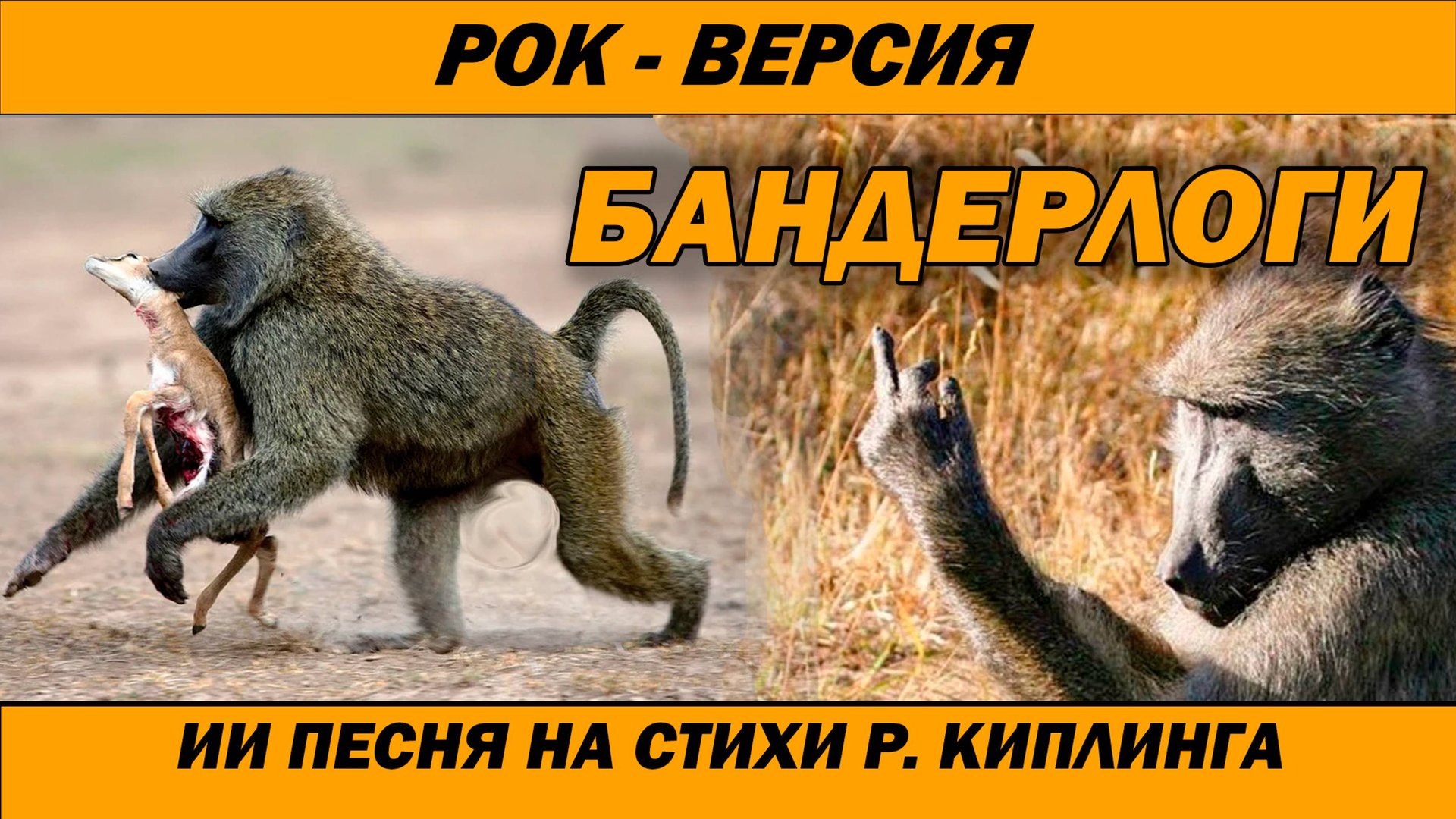 Бандерлоги - рок версия | Нейро песня | AI Song | AI Cover смотреть онлайн