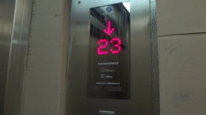 Подсчёт времени спуска на лифте из видео Лифты TryssenKrupp в новостройке