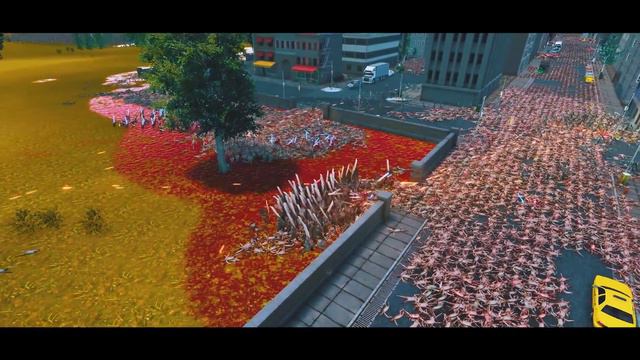 CAN TESLA'S ROBOTS DEFEND THE CITY AGAINST 3,000,000 PYRAMID HEADS? - WARHAMMER 40K - UEBS 2
