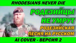Родезийская песня - на русском | Rhodesians Never Die | Родезийцы не умрут | AI Cover Новая версия