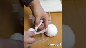 Мочалка для тела, для бани за час из остатков тюля