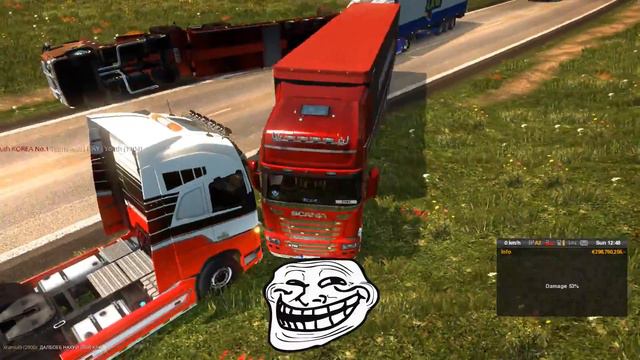 IDIOTS on the road 16   ETS2MP  Funny moments   Euro Truck Simulator 2 Multiplayer