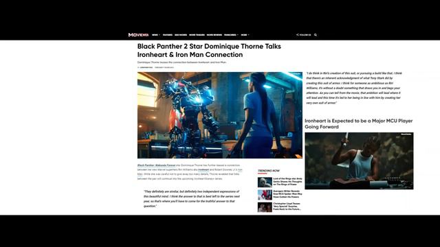 Ironheart Actress Dominique Thorne Talks Iron Man Connection...Oh Boy