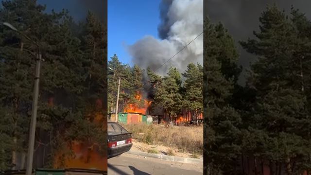 В поджоге в Заклязьменском подозревают трех подростков.