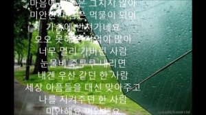 눈물비   최은희 연주