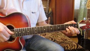 Дворик-В. Резников-(как играть на гитаре аккорды)