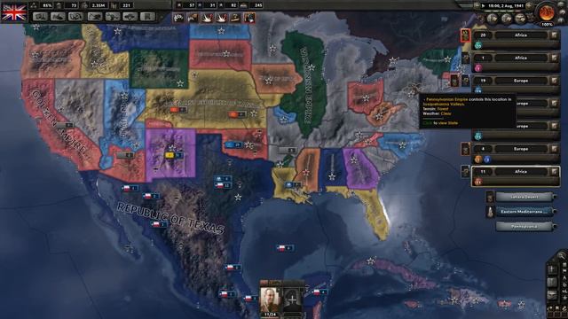 Hearts of Iron 4: USA States AI Only Gameplay [+21 Nations Mod] Part 5 - Let’s Play Hearts of Iron смотреть онлайн