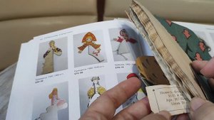 Картонаж с гофрированными вставками. Винтаж. Елочные игрушки СССР.