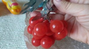 Винтажная рябинка, олимпийский мишка, домик -  елочные игрушки СССР.