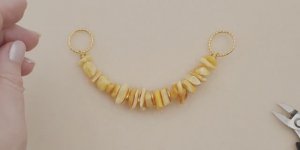 Как собрать колье из цепочки. Как сделать бусину из соединительных колечек. МК23 #handmade_jewellery