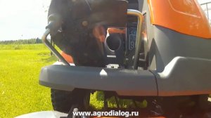 Райдеры Husqvarna – гидростатическая трансмиссия с педальным управлением