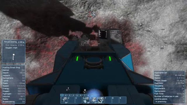 Space Engineers - mining ship with LCD cargo indicator смотреть онлайн