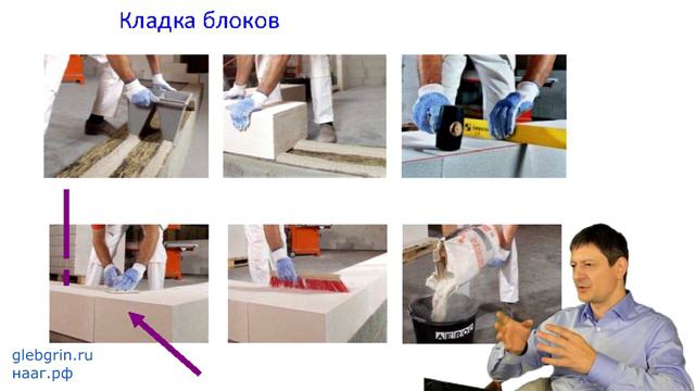 20) Как правильно выполнять кладку из газобетона? Почему на кладке появляются трещины?