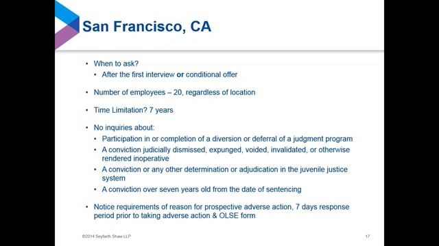 Ban the Box Webinar – How to Comply With a Myriad of State and Local Laws смотреть онлайн