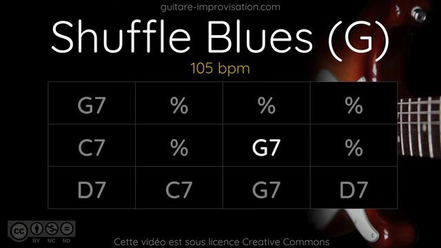 Blues Shuffle in G _ Backing Track смотреть онлайн