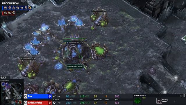 Starcraft 2 Fritz(P) vs Fox(Z) ART R1 смотреть онлайн