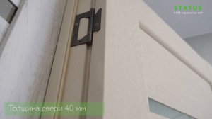 Двери межкомнатные FLY DOORS. Коллекция STATUS ST02 Сappuccino soft