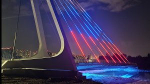 Вантовый велопешеходный мост. Строительство в Челябинске