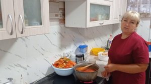 Закатываю простое ЛЕЧО🍅🌶, рецепт в описании. ХРИЗАНТЕМЫ не цветут