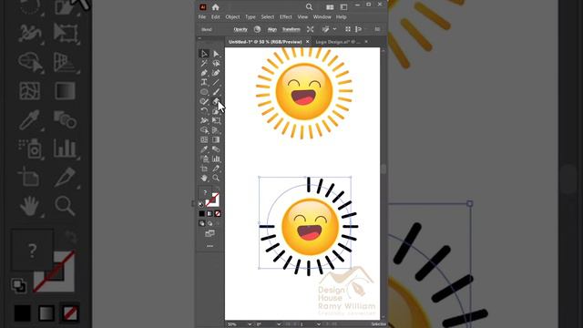 Make a Circle of line with Blend and Replace Spine in Adobe Illustrator