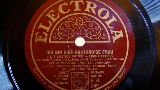 Fritzi Massary - Walter Jankuhn - Ich bin eine anständ´ge Frau - Die lustige Witwe 1929 смотреть онлайн