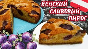 ВЕНСКИЙ ПИРОГ СО СЛИВАМИ / Быстрая вкусная выпечка к чаю или кофе