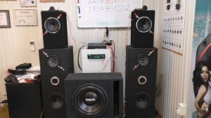 ARIA WSX150.4,ARIA AE 165.2C,ARIA BS 12D2,тест,обзор+много музыки,отзывы.