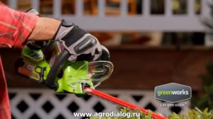 Аккумуляторный кусторез Greenworks G40HT61
