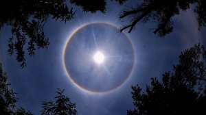 Причина появления солнечного гало и радуги.