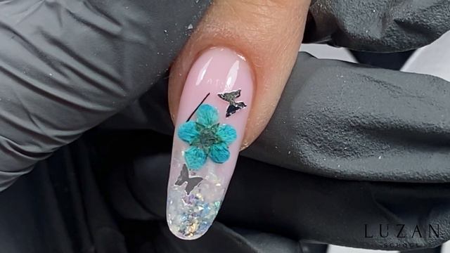 Коррекция наращенных ногтей + аквариумный дизайн смотреть онлайн