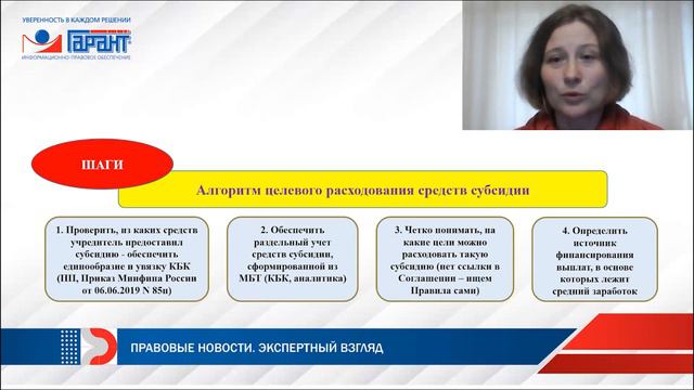 Особенности расходования субсидий из средств межбюджетных трансфертов