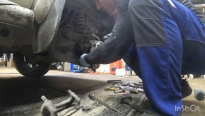 Mitsubishi Pajero sport замена переднего ступичного подшипника.