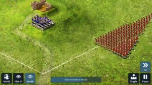 Stronghold Kingdoms Battle Replay: 163 attacking troops vs. 20 defending troops