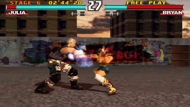 Tekken 3 [Arcade Ver.] - Julia with Lei's Moveset (Ultra Hard) смотреть онлайн