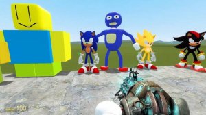ORIGINAL vs 3D MEMES from SANIC CLONES TEAMS ln Garry's Mod!