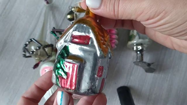 Старинные елочные украшения - подарок от сына