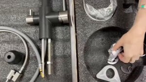 Смеситель Florentina Кристалл FL для кухонной мойки, антрацит