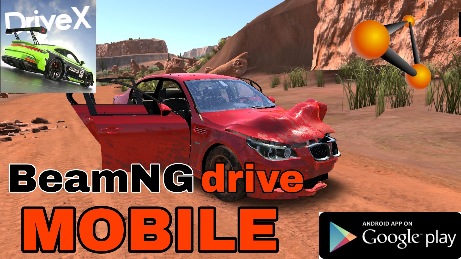 ///BeamNG drive Mobile///DriveX///Обзор копии легендарной игры на телефоне/// смотреть онлайн