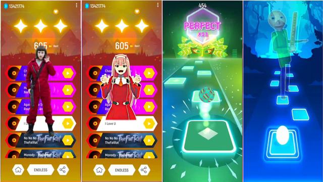 Baldi Basics vs 2 Phut Hon vs Conjuring vs Bella Ciao - Tiles Hop смотреть онлайн